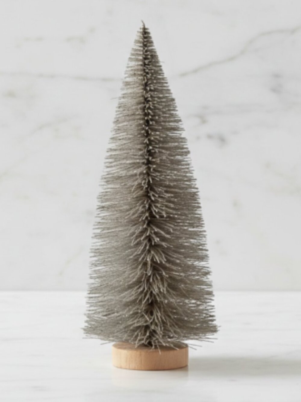 9" Gray Sisal Bottle Brush Tree